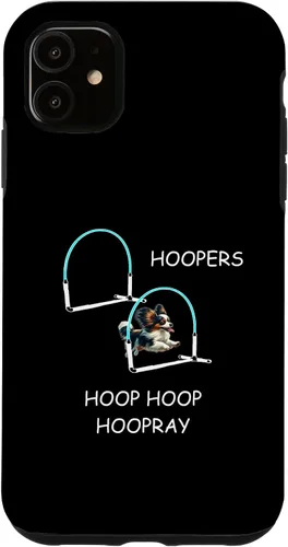 Vista 5 de iPhone 15 Dog Agility Dog Hoopers Papillon - Hoop Hoop Hoopray Case