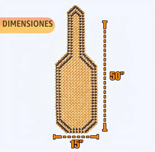 Vista 2 de VaygWay Cojín de Asiento Cómodo con Cuentas de Madera – Cubierta de Asiento de Automóvil Cómoda con Cuentas de Madera – Cubierta Fresca de Masaje