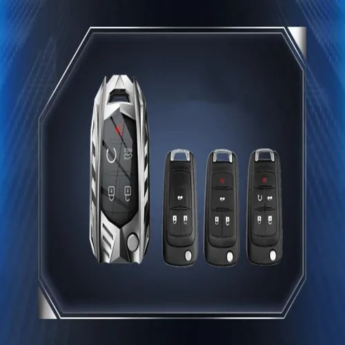 Vista 6 de LAVIYE Funda protectora de llave de aleación de zinc para Chevrolet Cruze Aveo Trax Sail Malibu Captiva Opel Vauxhall Astra J Corsa Insignia Mokka