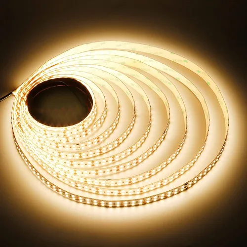 Vista 13 de JOYLIT Tira LED de 24 V 3000 K blanco cálido doble fila 16.4FT 792LM/FT UL listado