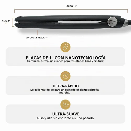 Vista 4 de COCCO GNS Flat Iron V3, Advanced Professional Hair Straightener