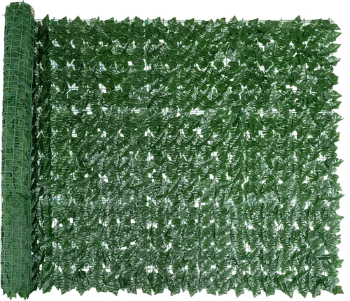 Vista 12 de Bybeton Pantalla de Cerca de Privacidad de Hiedra Artificial - 40" X 80" Anti-UV Hojas Falsas Enredaderas - Privacidad para Patio Balcón, Jardín