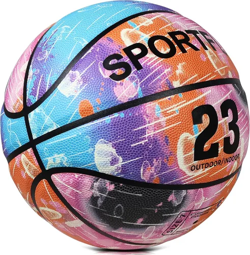 Vista 5 de Baloncesto que brilla en la oscuridad, baloncesto de piel sintética brillante, baloncesto luminoso para entrenamiento, talla 7, regalo para hombres