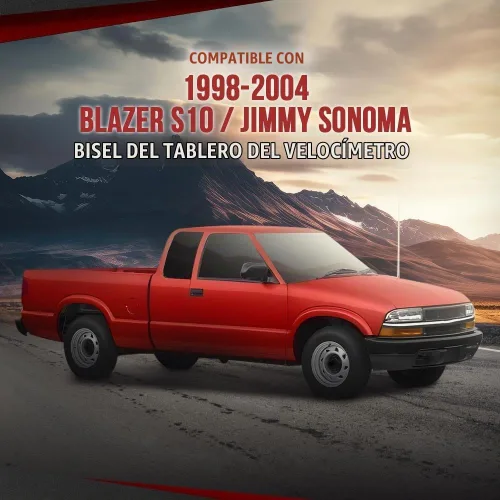 Vista 5 de CROSSDESIGN Bisel de tablero de instrumentos con bisel de tablero doble DIN compatible con Chevy Blazer S10 GMC Jimmy Sonoma 1998-2004 Beige