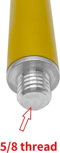 Vista 3 de Varilla de extensión de 5/8 de pulgada Sección de extensión para levantamiento de prisma antena GPS giratoria RTK GNSS, adaptador de extensión