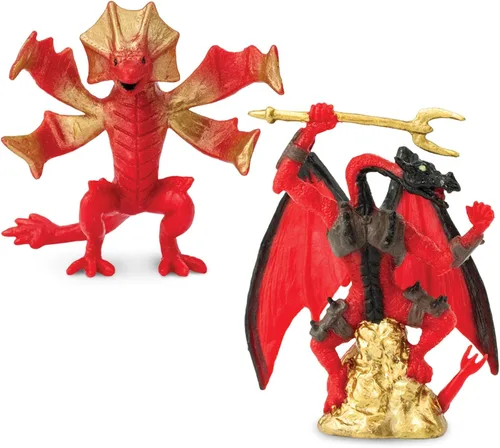 Vista 4 de Safari Ltd. Lair Of The Dragons Collection 2 Designer Toob - 6 figuras de dragón en miniatura para juegos temáticos de fantasía, niños, niñas