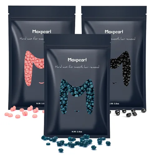 Vista 8 de Maxpearl Cuentas de cera dura sin colofonia, 10.5 onzas (10.58 oz), para pieles sensibles, granos de cera para depilación Branzilan, bikini, cara