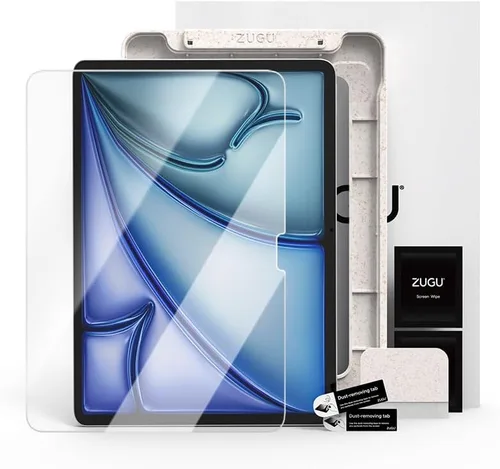 Vista 11 de ZUGU CASE Protector de pantalla para iPad Mini 6 y 7, A17 Pro (A2567, A2568, A2569), película de vidrio templado resistente a arañazos, protector