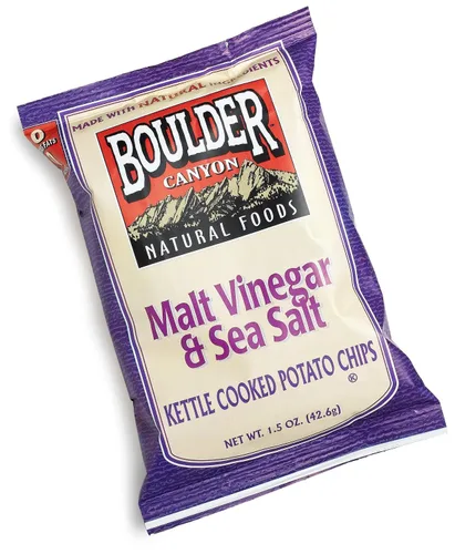 Vista 9 de Boulder Canyon Papas fritas - Hickory BBQ (1.5 oz/Caja de 55)