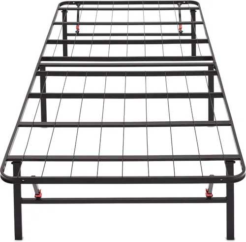 Vista 4 de Amazon Basics Armazón de cama plegable de plataforma de metal con instalación sin herramientas, 14 pulgadas de alto, armazón de acero resistente,