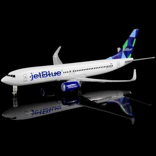 Vista 2 de 1:300 Escala Jetblue 737 Modelos de aviones Modelo de avión Fundido a troquel de aleación