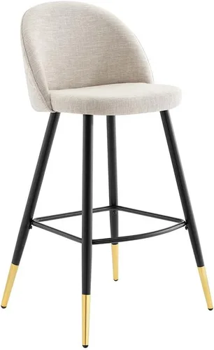 Vista 9 de Modway Taburetes de comedor tapizados de tela Cordial en Azure - Juego de 2