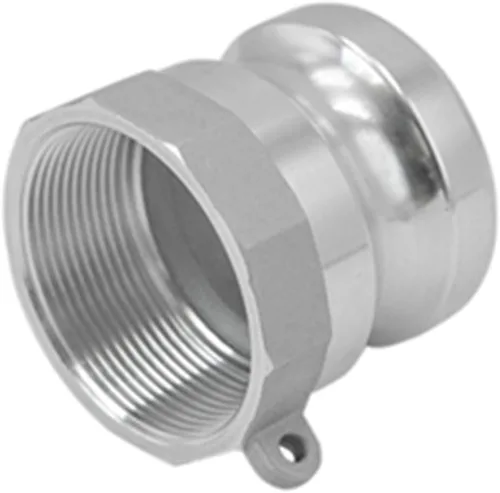 Vista 3 de SAFBY 2 piezas de aluminio tipo A de manguera de leva y ranura, enchufe x NPT hembra con 2 piezas de accesorios de junta Camlock (2 pulgadas)