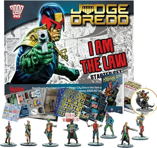 Vista 8 de Wargames Delivered - Warlord Games Judge Dredd Arch Villains of Mega City Miniaturas de 0.039-1.102 in - 5 miniaturas de villanos, 7 tarjetas, bases