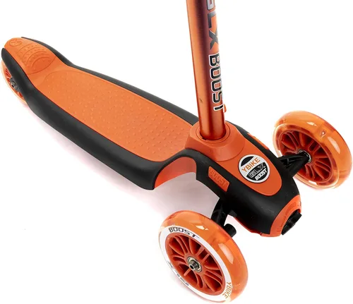 Vista 4 de Ybike GLX Boost Scooter con dirección ajustable y altura de manillar para niños de 2 a 13 años Naranja