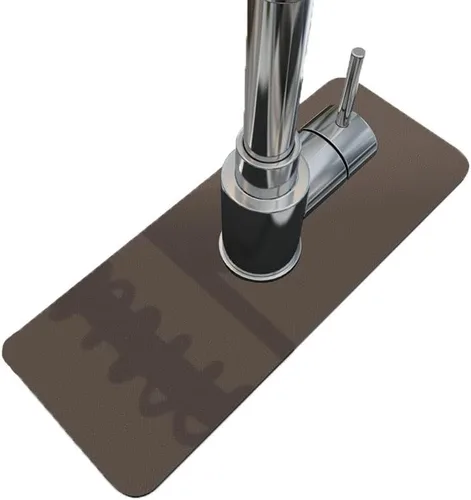 Vista 8 de Tapete absorbente de grifo, protector contra salpicaduras para grifo de fregadero de cocina, atrapa goteo de grifo de microfibra para encimeras