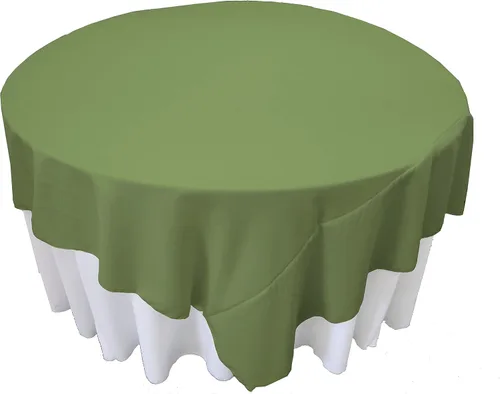 Vista 121 de LA Linen. Mantel cuadrado de popelina de poliéster