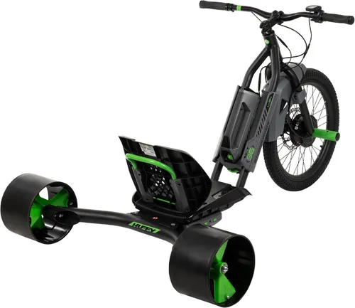 Vista 4 de Huffy Triciciclo eléctrico verde de 36 V, hasta 15 MPH, a partir de 14 años