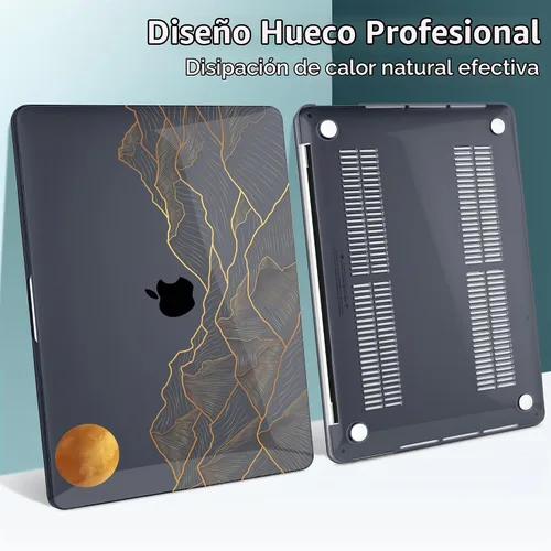 Vista 7 de DONGKE - Funda para MacBook Pro de 13 pulgadas M2 M1 2026-2020 Abstracto Montaña X692