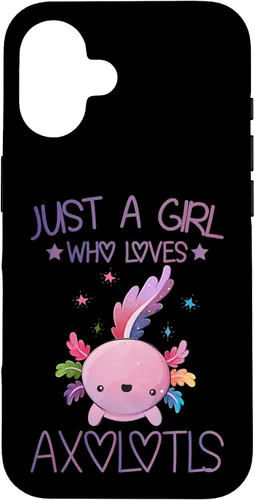 Vista 32 de Just A Girl Who Loves Axolotls Lover Gifts Kawaii Axolotls Case for iPhone 17