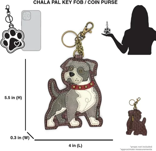 Vista 36 de CHALA Dog Collection - Llavero decorativo para mujer