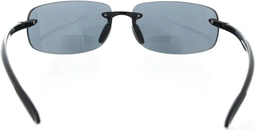 Vista 4 de Maui Isla VidaAnteojos de sol bifocales Rimless Wrap Lectores de Sol ligero TR90marco para hombres y mujeresdisponible en lentes polarizados o