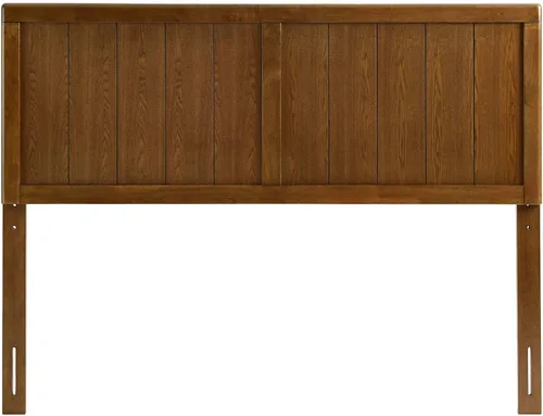 Vista 4 de Modway MOD-6218-WAL Robbie - Cabecero de madera Queen, nogal
