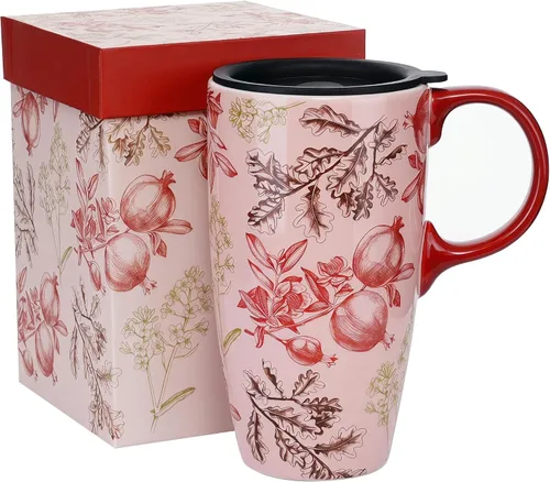Vista 14 de Topadorn Taza de Cerámica de Porcelana Taza de Café The Great Wave Taza de Café con Caja de Regalo, 13 oz.