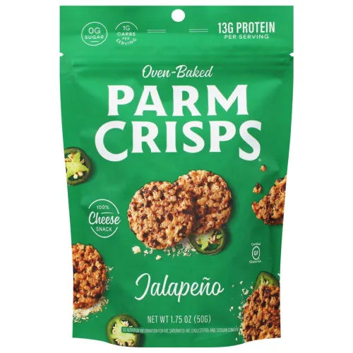 Vista 6 de ParmCrisps - Galletas crujientes de queso cheddar, hechas simplemente con queso 100% REAL Snacks keto saludables, bajos en carbohidratos, altos