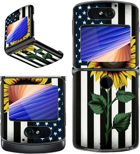 Vista 32 de Rossy Funda para Motorola RAZR 5G, para Moto RAZR 5G, funda delgada y ligera de policarbonato duro a prueba de golpes para Motorola Moto RAZR 5G