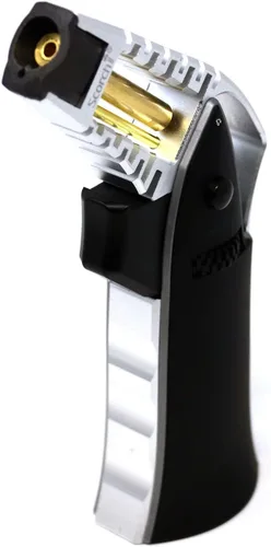 Vista 31 de Antorcha Scorch Torch de 6.75" de aluminio, ajustable, recargable con butano, fabricada con CNC, portátil, en caja de regalo (Rojo #1)