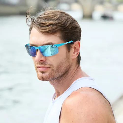 Vista 104 de Duco - Gafas de sol deportivas polarizadas para hombre con protección UV 8177s