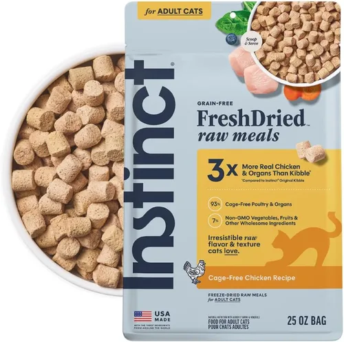 Vista 13 de Instinct Freeze Dried Raw Meals, Natural Cat Food, Chicken, 9.5 oz. Bag