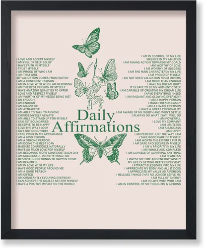 Vista 40 de Poster Master Póster tipográfico – Impresión de cita – Cambia tus pensamientos, cambia tu mundo, inspirador, motivacional – Regalo para familia