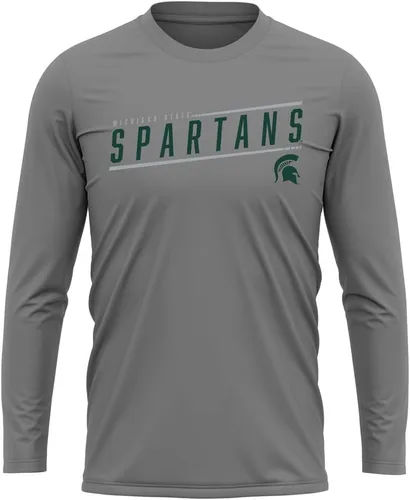Vista 22 de Camisa deportiva de manga larga oficial de la NCAA Collegiate para hombre, colección de carbón elegante Universidad Estatal de Arizona/W/Sleek/Ls