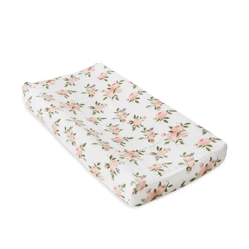 Vista 5 de Little Unicorn Funda para cambiador para recién nacidos y bebés, tela de muselina suave y transpirable, funda para cambiador de pañales para bebés