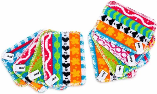 Vista 10 de Skoy Scrub, 1 pieza reutilizable, estropajo para platos sin rayones para limpieza de cocina y hogar, amigable con el planeta, apto para Surtido