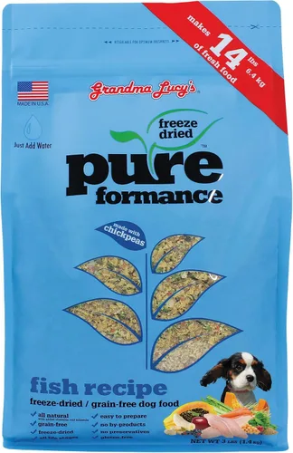 Vista 11 de GrandmaLucy Pureformance - Receta de pollo liofilizada sin granos para perros, 1 libras
