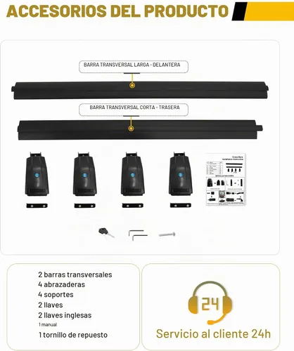 Vista 3 de Barras Transversales de Techo Compatibles con Buick Encore 2013 2014 2015 2016 2017 2018 2019 2020 2021 2022 Portaequipajes con Barras Transversales