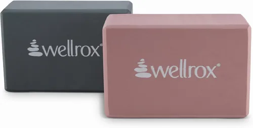 Vista 3 de Wellrox Bloque de yoga de apoyo antideslizante EVA para yoga, pilates, estiramiento y meditación (4 x 6 x 9 pulgadas)