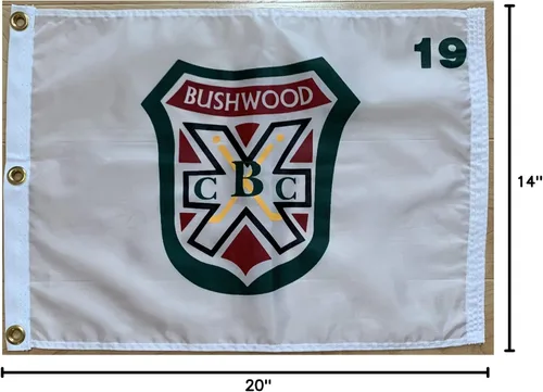 Vista 2 de Caddyshack Bushwood Country Club Pin Bandera