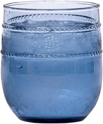 Vista 4 de Juliska Isabella - Vaso de acrílico pequeño, color azul