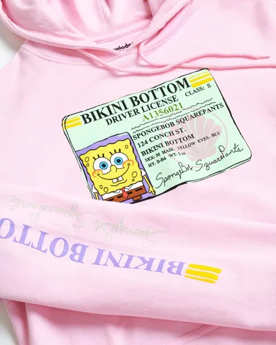 Vista 2 de Nickelodeon Sudadera unisex de forro polar Bob Esponja para hombre y mujer