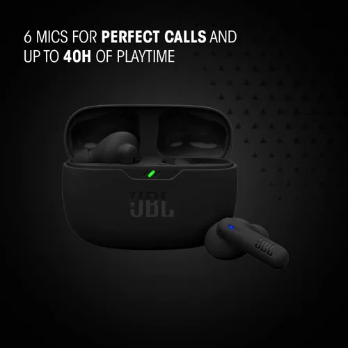 Vista 6 de JBL Vibe Beam 2 - Auriculares con cancelación de ruido - Negro