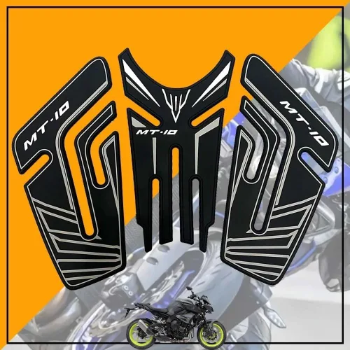 Vista 2 de Adhesivo de almohadilla de tanque para Ya&maha FZ10 FZ MT-10 SP 2016-2023 motocicleta antideslizante lateral tanque combustible pegatinas