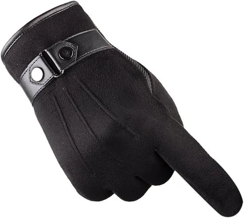 Vista 2 de Aniywn Guantes de invierno hombres mujeres pantalla táctil Correr guantes frío guantes caliente conducción ciclismo guantes térmica