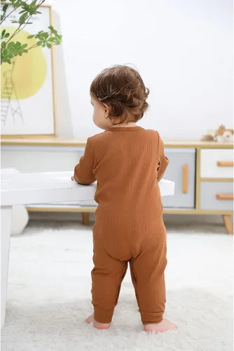 Vista 13 de ZAV Mono de manga larga unisex para bebé, niño y niña, 2