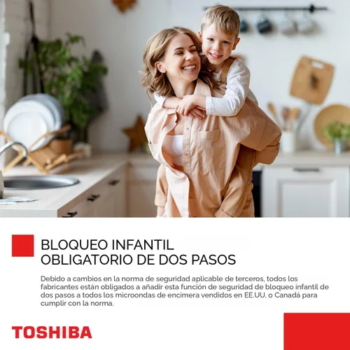 Vista 8 de TOSHIBA ML-EM34P(SS) - Microondas inteligente de sobremesa, recalentamiento con sensor, funciona con Alexa y control remoto, elementos esenciales