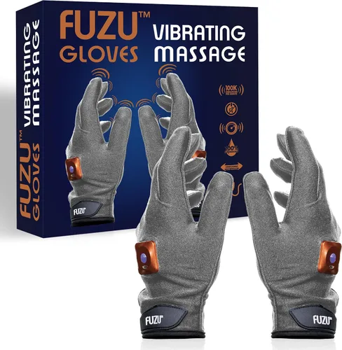 Vista 10 de Fuzu Guante de masaje vibratorio utilizado para proporcionar masajes, masajear músculos doloridos, espalda, cuello, hombros y piernas, 20 Negro