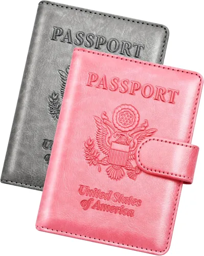 Vista 19 de Herain Soporte para pasaporte para viaje y crucero, 2 piezas, funda para pasaporte, cartera, regalo de viaje, para mujeres, hombres, familia
